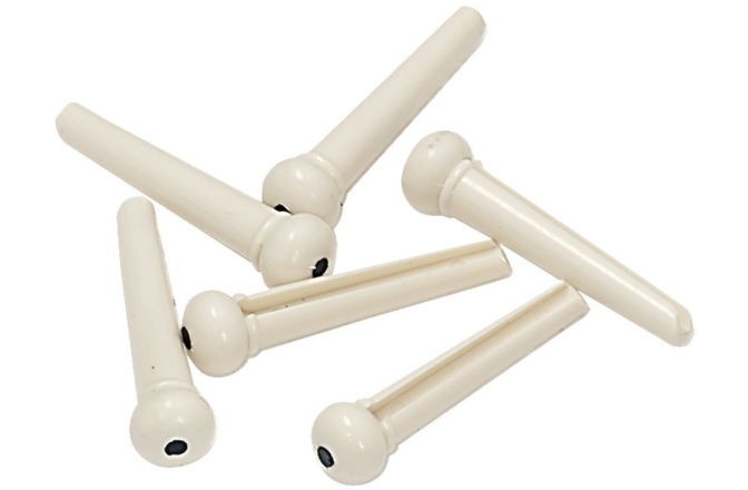 Pin corzi Gewa Bridge pin cu dot, alb