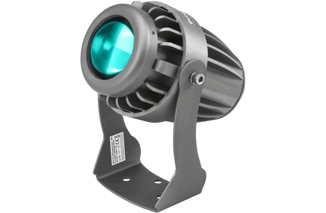 Pinspot de Exterior cu LED 10 W Eurolite LED IP PST-10W Turquoise Pinspot