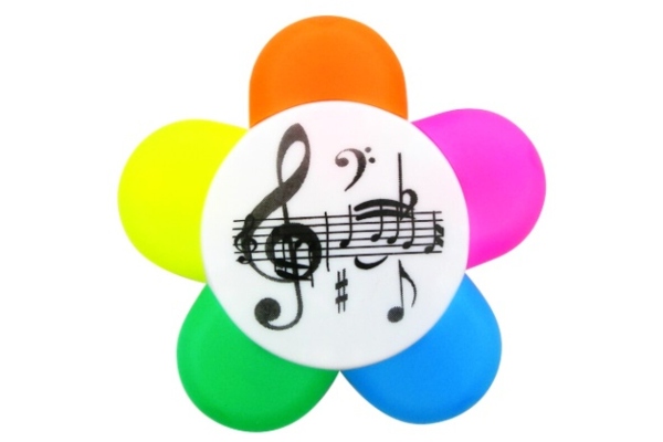 5 Colour Highlighter Pen 