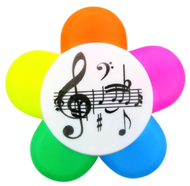 5 Colour Highlighter Pen