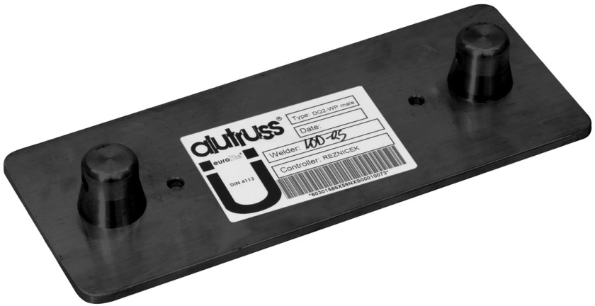 Alutruss DECOLOCK DQ2-WPM Wall Mounting Plate MALE bk