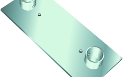 Placă montaj DECOLOCK Alutruss DECOLOCK DQ2-WPS Wall Mounting Plate bk