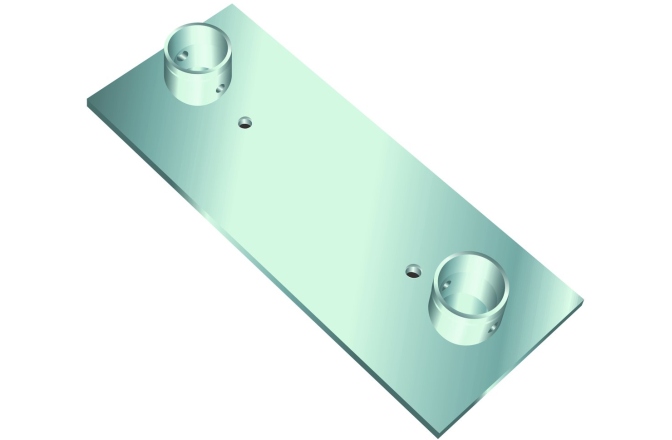 Placă montaj DECOLOCK Alutruss DECOLOCK DQ2-WPS Wall Mounting Plate bk