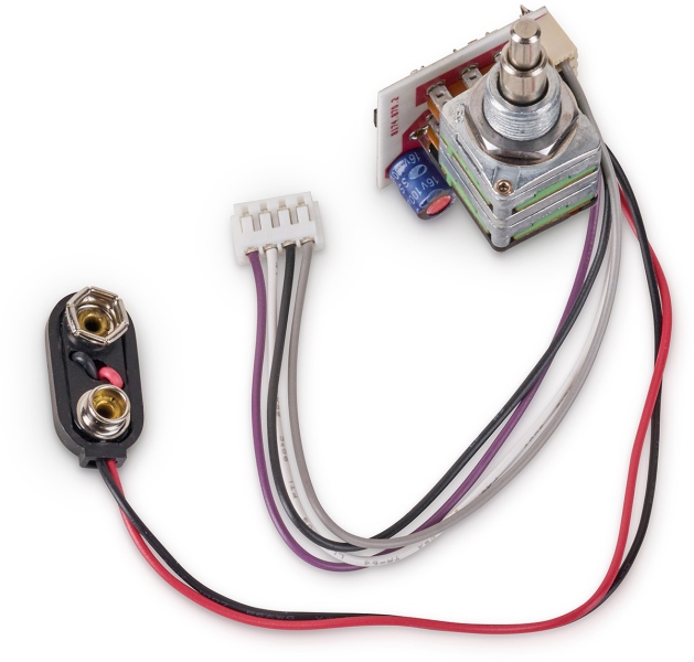 MEC Pickups 2-Way Electronics, for Passive Pickups, Bass / Treble Stacked only