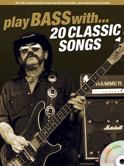 PLAY BASS WITH 20 CLASSIC SONGS TAB BGTR BOOK/2CD