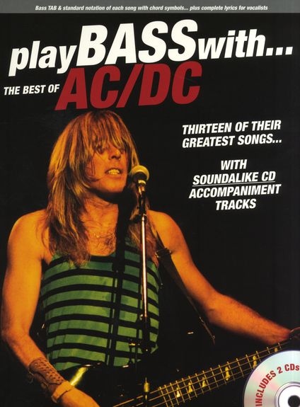 PLAY BASS WITH THE BEST OF AC/DC BASS GUITAR BOOK/2CDS