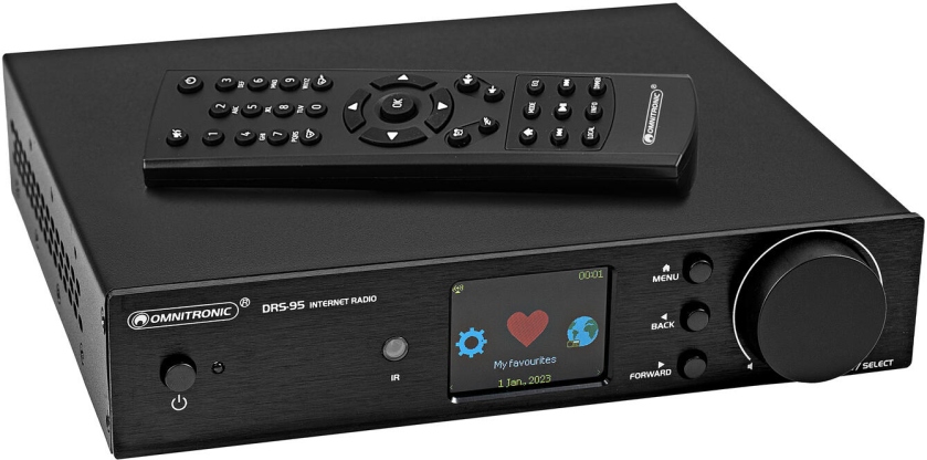 Omnitronic DRS-95 Internet Radio with DAB+ and Bluetooth