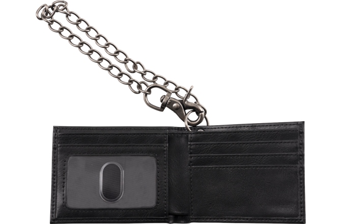 Portofel Chauvet Charvel Limited Edition Leather Wallet with Chain Black
