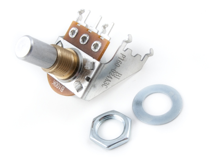Fender 100K B Taper Snap-In Pot Solid Shaft