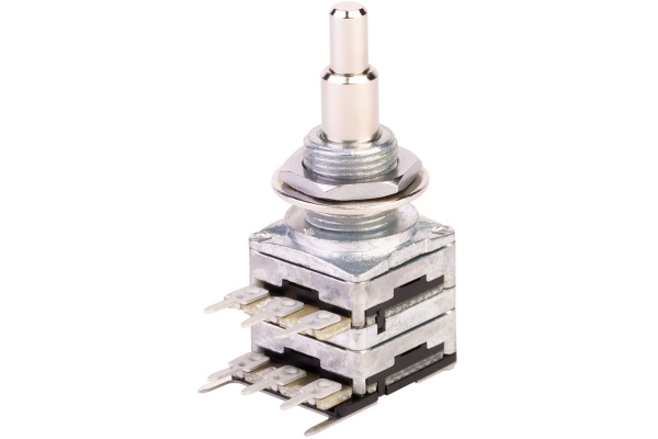  Mono Stacked Potentiometer, A250K / B100K/cc