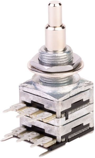 MEC Pickups  Mono Stacked Potentiometer, B100K/cc / A500K