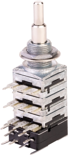 MEC Pickups  Mono Stacked Potentiometer, (05C25K / 05A25K)/cc / A25K, Push/Pull