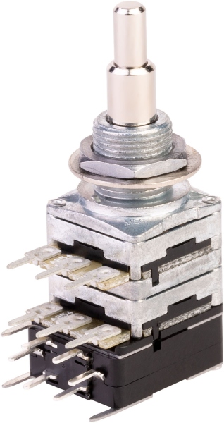 MEC Pickups Mono Stacked Potentiometer, A250K / A250K, Push/Pull