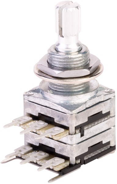 MEC Pickups Stereo Potentiometer, (05A250K / 05C250K)/cc