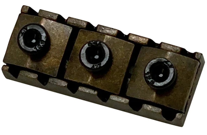 Prăguș blocabil (Locking nut) Floyd Rose  FR1NL2GB - 1000 Series / Special Locking Nut R-2 - Left - Green Bronze
