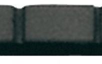 Prăguș / nut chitară electrică Partsland Saddle plastic Dintat Negru