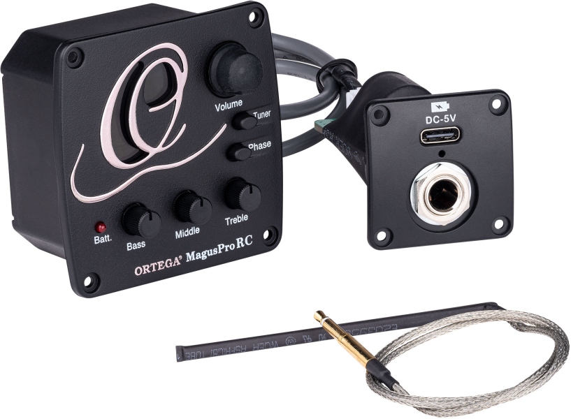 Ortega Guitar onboard active preamp system - Rechargeable