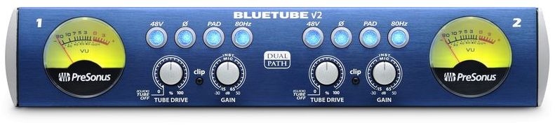 Preamplificator de microfon/instrument stereo dual Presonus Bluetube DP V2