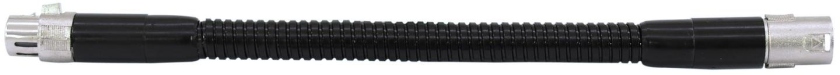 Omnitronic Gooseneck black XLR/XLR, 47cm