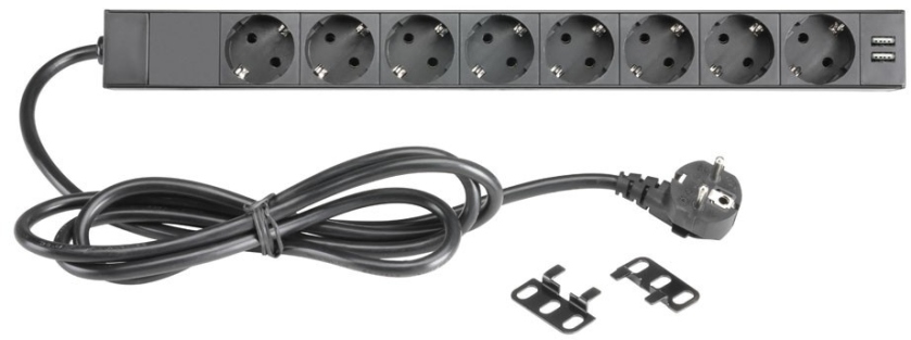 Adam Hall AH RACK PDU 8S USB