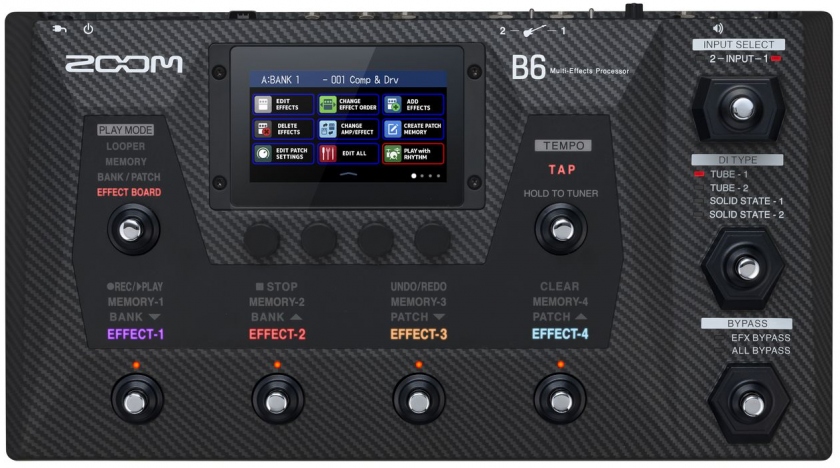 Zoom B6 Multi-Effects Processor for Bass