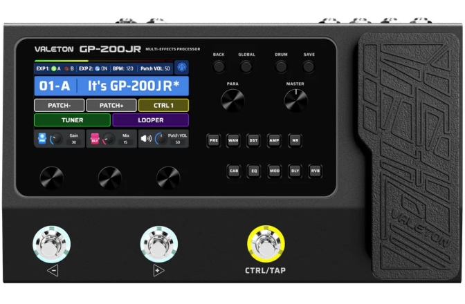 Procesor de efecte pentru chitară  Valeton GP-200JR HD Modeling Multi-effects Processor