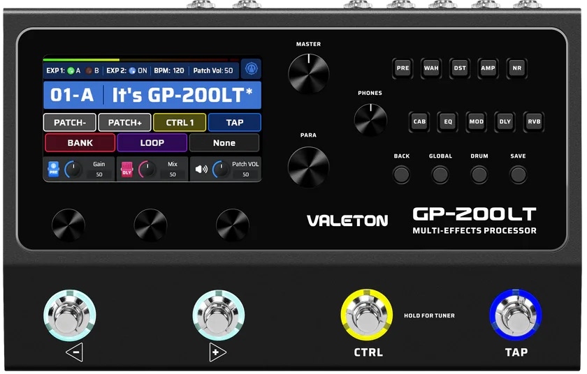 Valeton GP-200LT HD Modeling Multi-effects Processor