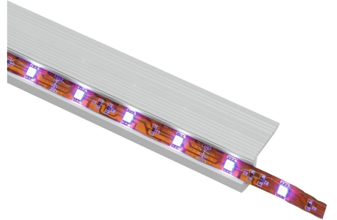 Profil din aluminiu pentru benzi LED Eurolite Step Profile for LED Strip silver 2m
