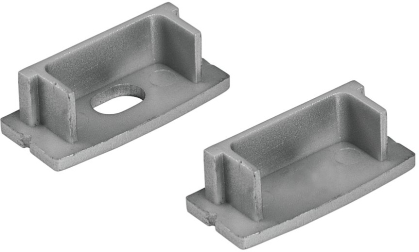 Eurolite End Caps for U-Profil 20mm silver