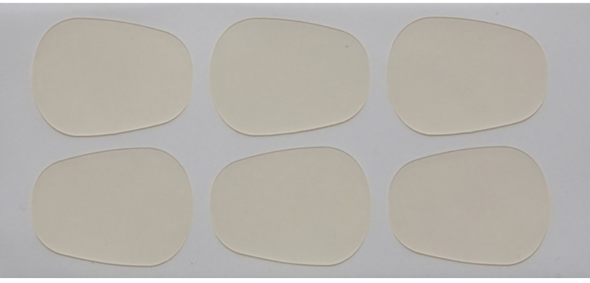 BG France A12L Mouthpiece Cushion 6 pcs Pack clear large 0.9mm