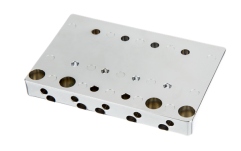 Punte bas cu 5 corzi Fender HiMass 5-String Bass Narrow Bridge With Brass Saddles Chrome