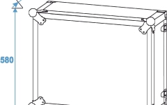 Rack de efecte Roadinger Effect Rack CO DD, 12U, 38cm deep, black