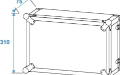 Rack de efecte Roadinger Effect Rack CO-DD 6U 25cm