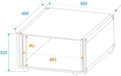 Rack de efecte Roadinger Effect Rack Studio 4U