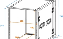 Rack de efecte Roadinger Rack Profi 15U 45cm