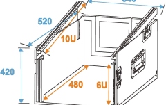Rack de sonorizare Roadinger Special Combo Case Pro 6U