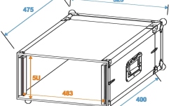 Rack Roadinger Effect rack CO-DD 5U 40cm