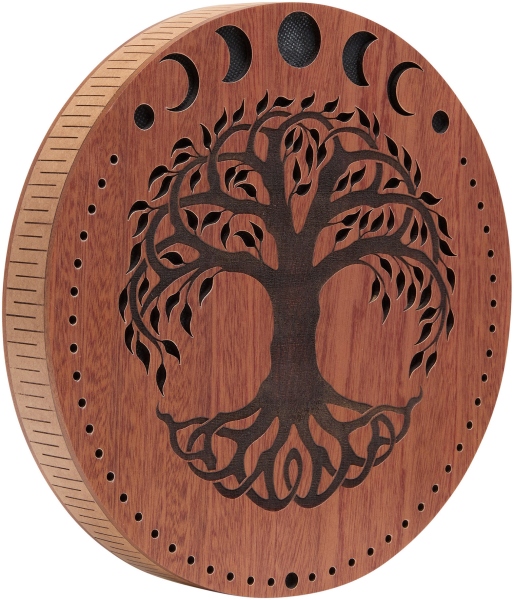 Meinl Sonic Energy 10'' Rain Disk, Stream Sound, Moon Phases & Tree of Life Carving