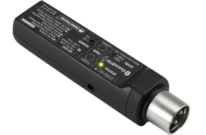 Receptor Bluetooth Omnitronic QuickBTR-5.0 XLR Aptx Bluetooth 5.0 Receiver