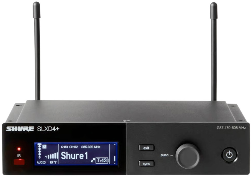 Shure SLXD4+ Digital Wireless Receiver G65
