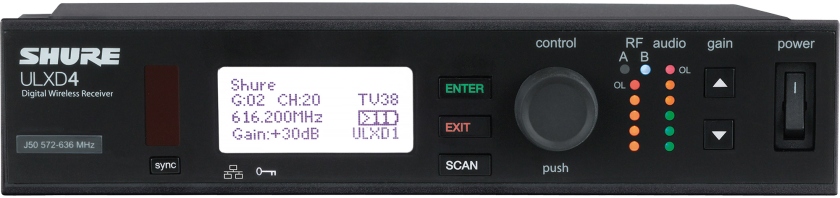 Shure ULXD4 Single Wireless Receiver K51