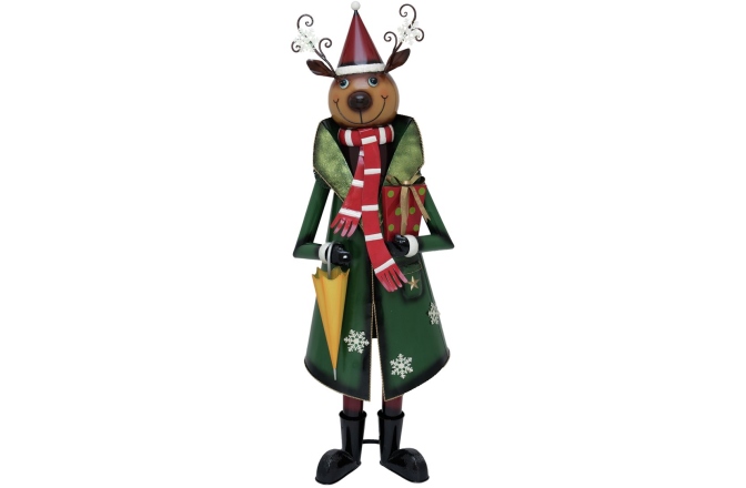 Ren îmbrăcat Europalms Reindeer with Coat, Metal, 155cm, green