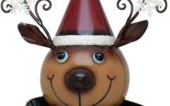 Ren îmbrăcat Europalms Reindeer with Coat, Metal, 155cm, green