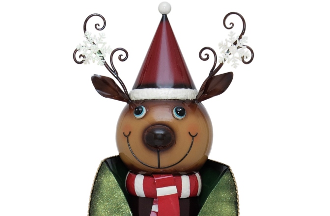 Ren îmbrăcat Europalms Reindeer with Coat, Metal, 155cm, green