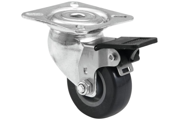 Swivel Castor 50mm grey with brake