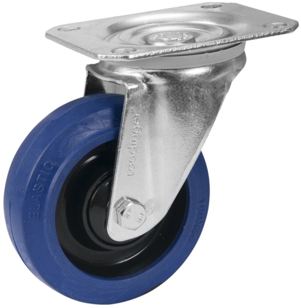 Roadinger Swivel Castor RD-100 100mm blue