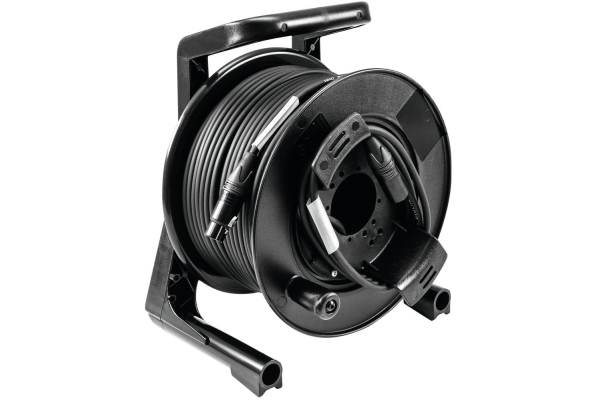 DMX cable drum XLR 50m bk Neutrik 2x0.22 DMX cable drum XLR 50m bk Neutrik 2x0.22