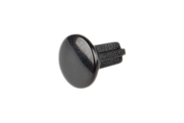 Black Convex Bass Button Cap