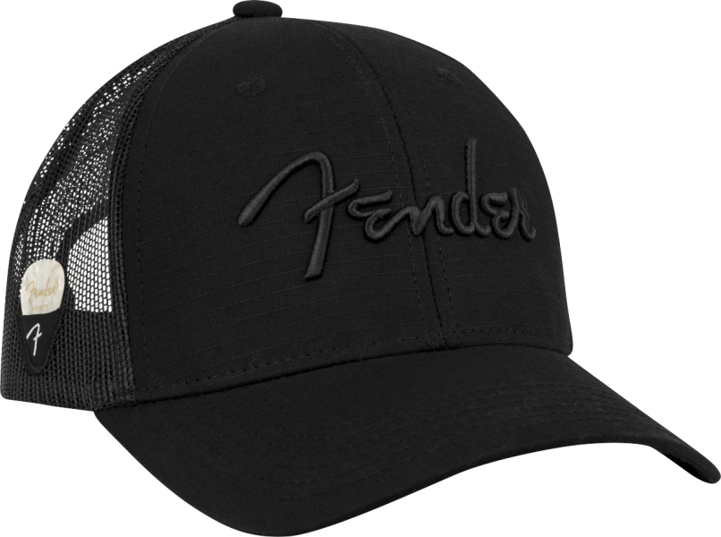 Fender Snap Back Pick Holder Hat Black