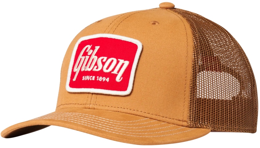 Gibson Canvas Trucker Tan Cap